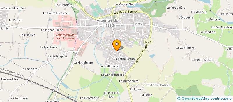 localisation de l'entreprise CHARPENTE DES PORTES DE BRETAGNE  SAINT-CYR-LE-GRAVELAIS