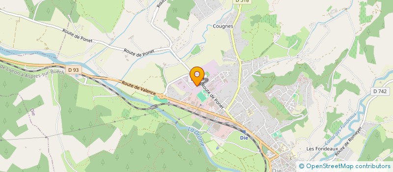 localisation de l'entreprise CHARPENTE DIOISE  DIE