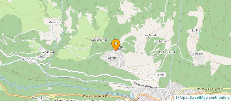 localisation de l'entreprise CHARPENTE DU DORON à BOZEL