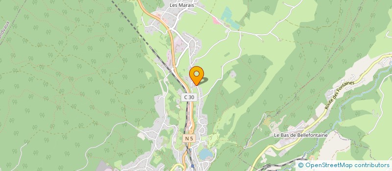 localisation de l'entreprise CHARPENTE DU HAUT-JURA à MORBIER