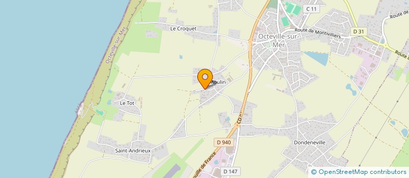 localisation de l'entreprise CHARPENTE DU LITTORAL  OCTEVILLE-SUR-MER