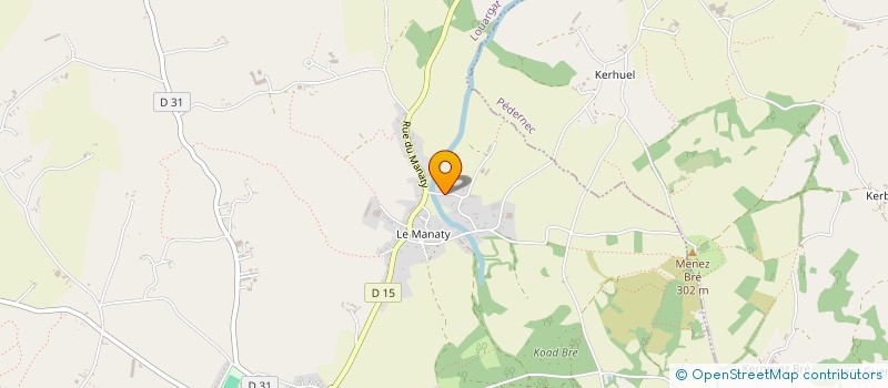 localisation de l'entreprise CHARPENTE DU MENEZ BRE  LOUARGAT