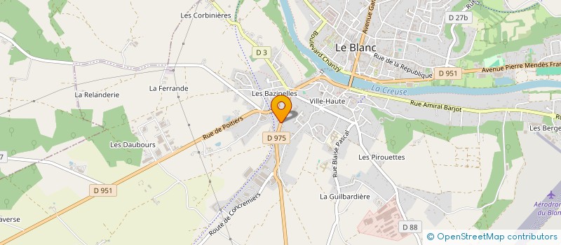 localisation de l'entreprise CHARPENTE EN BRENNE à LE BLANC