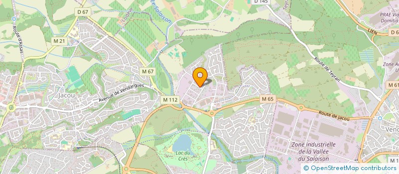 localisation de l'entreprise CHARPENTE ET COUVERTURE DU BATIMENT à LE CRES