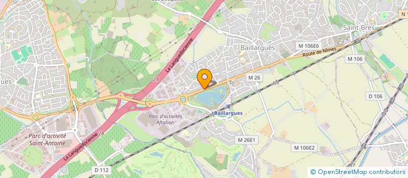 localisation de l'entreprise CHARPENTE ET COUVERTURE DU MIDI à BAILLARGUES
