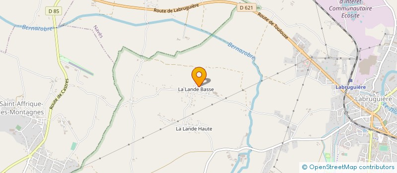 localisation de l'entreprise CHARPENTE ET MENUISERIE FAURE à LABRUGUIERE