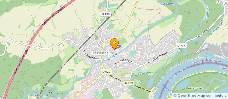 localisation de l'entreprise CHARPENTE GABEL à DRUSENHEIM
