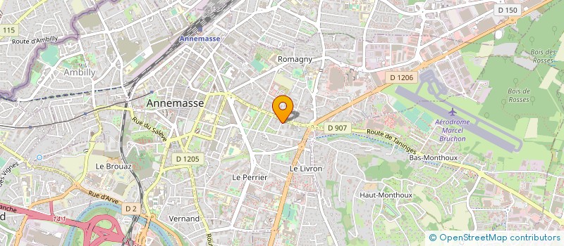localisation de l'entreprise CHARPENTE GENEVOISE à ANNEMASSE
