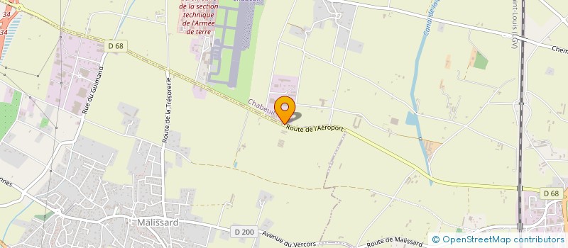 localisation de l'entreprise CHARPENTE INDUSTRIELLE RHONE ALPES MEDI  CHABEUIL