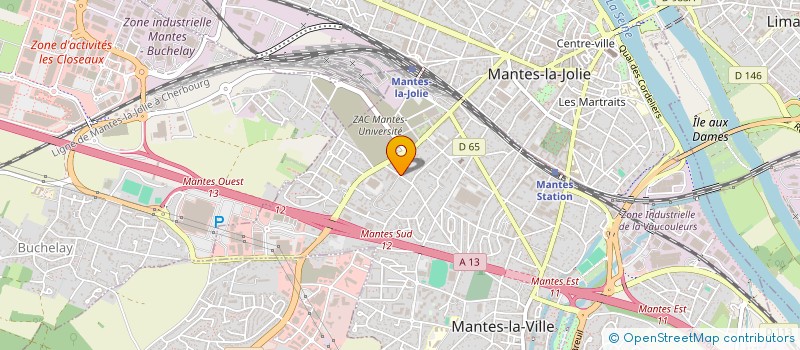 localisation de l'entreprise CHARPENTE INDUSTRIELLE TRADITIONNELLE COUVERTURE  MANTES-LA-JOLIE