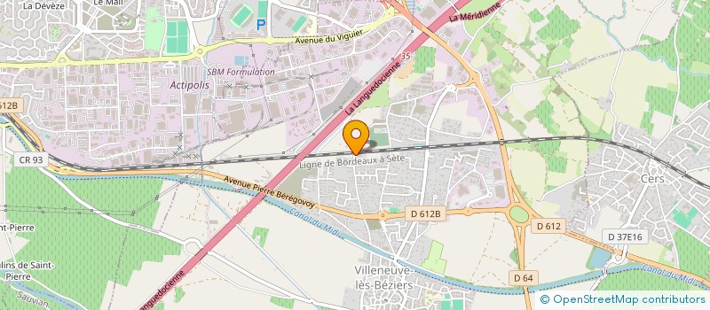 localisation de l'entreprise CHARPENTE LE TOIT à VILLENEUVE-LES-BEZIERS