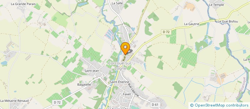 localisation de l'entreprise CHARPENTE LEVAGE ET FABRICATION à CORCOUE-SUR-LOGNE