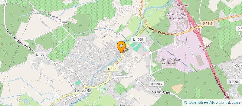 localisation de l'entreprise CHARPENTE MATHIEU  MARTILLAC