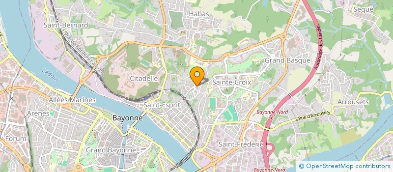 localisation de l'entreprise CHARPENTE MATOS à BAYONNE