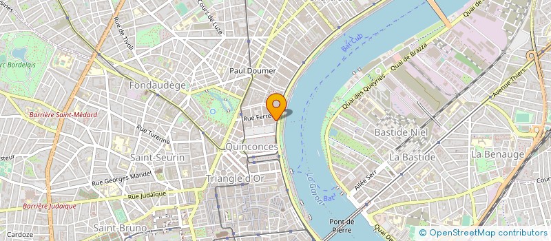 localisation de l'entreprise CHARPENTE MENUISERIE AGENCEMENT BOIS à BORDEAUX