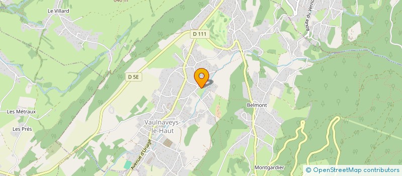 localisation de l'entreprise CHARPENTE MENUISERIE BREGARD à VAULNAVEYS-LE-HAUT