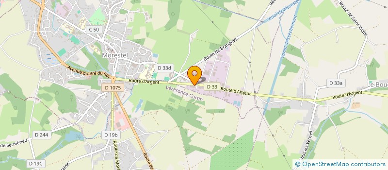 localisation de l'entreprise CHARPENTE MENUISERIE CLOISON ISOLATION  MORESTEL