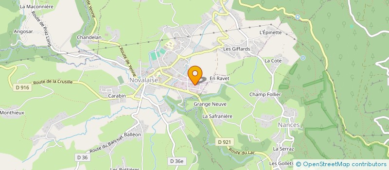 localisation de l'entreprise CHARPENTE MENUISERIE DES SAVOIE à NOVALAISE