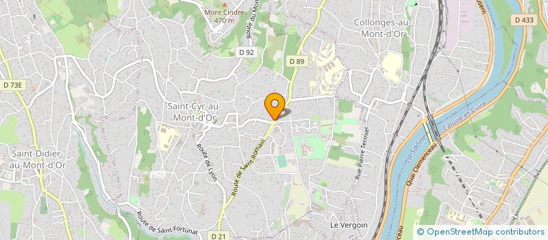 localisation de l'entreprise CHARPENTE MENUISERIE GUINCHARD FRERES  SAINT-CYR-AU-MONT-D'OR