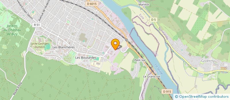 localisation de l'entreprise CHARPENTE MENUISERIE PIERRE à VERNON