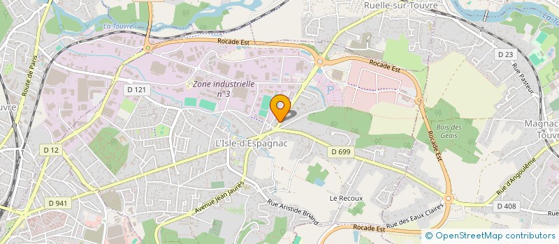 localisation de l'entreprise CHARPENTE MENUISERIE SUD-OUEST à L'ISLE-D'ESPAGNAC