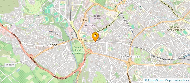 localisation de l'entreprise CHARPENTE METALLIQUE TOUT TRAVAUX à MONTPELLIER