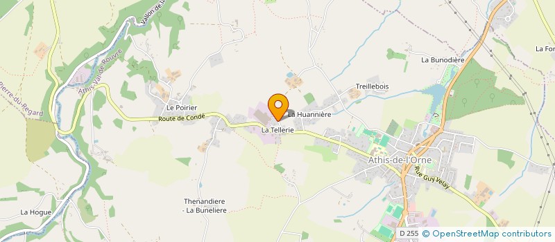 localisation de l'entreprise CHARPENTE MICKAEL GARNIER à ATHIS-VAL DE ROUVRE