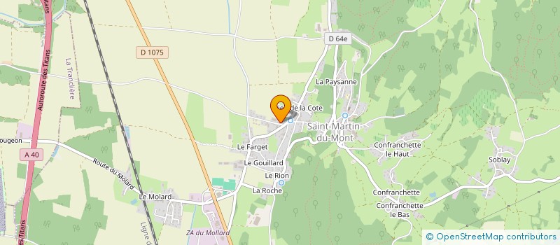 localisation de l'entreprise CHARPENTE MORTIER à SAINT-MARTIN-DU-MONT