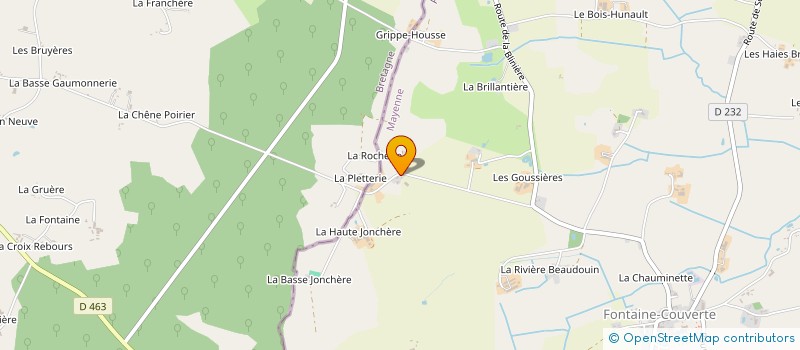 localisation de l'entreprise CHARPENTE MPA  FONTAINE-COUVERTE