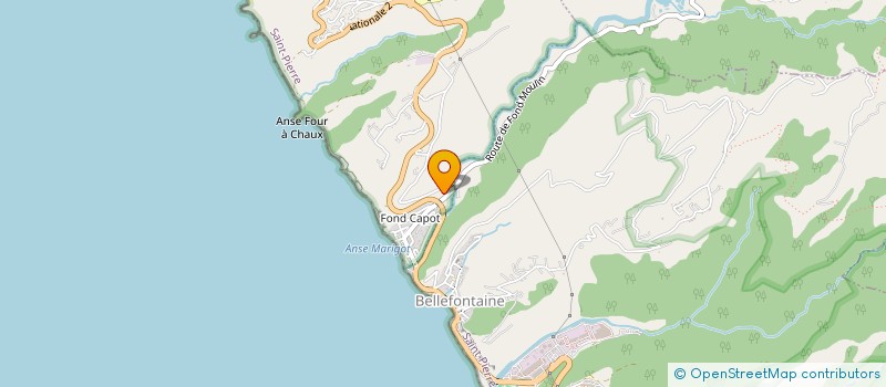 localisation de l'entreprise CHARPENTE NORD CARAIBES  CARBET