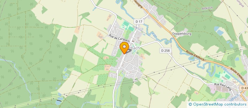 localisation de l'entreprise CHARPENTE PFLIEGER  HIRTZBACH