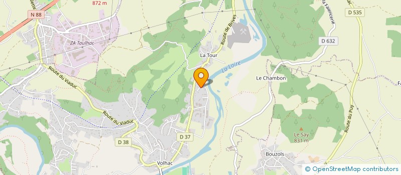 localisation de l'entreprise CHARPENTE RENE PERRE ET FILS à COUBON