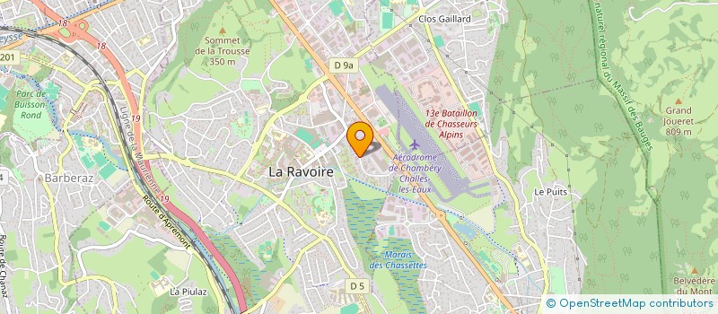 localisation de l'entreprise CHARPENTE STELLINI à LA RAVOIRE