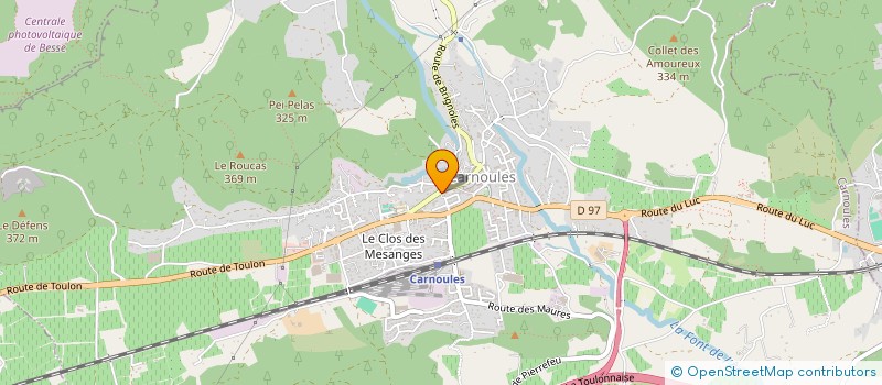 localisation de l'entreprise CHARPENTE VAROISE ARTISANALE  CARNOULES