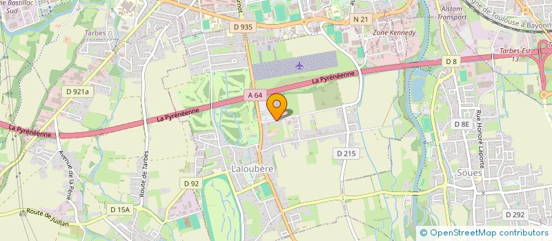 localisation de l'entreprise CHARPENTE WEEXSTEEN SARL  LALOUBERE