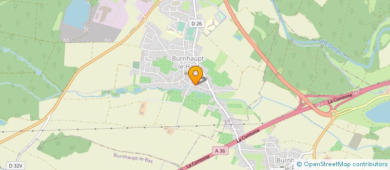 localisation de l'entreprise CHARPENTE WILLEMANN  BITSCH  BURNHAUPT-LE-HAUT