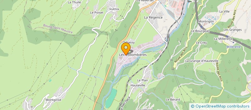 localisation de l'entreprise CHARPENTERIE BUET à BOURG-SAINT-MAURICE