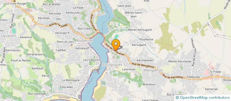 localisation de l'entreprise CHARPENTERIE DU GOYEN  PLOUHINEC