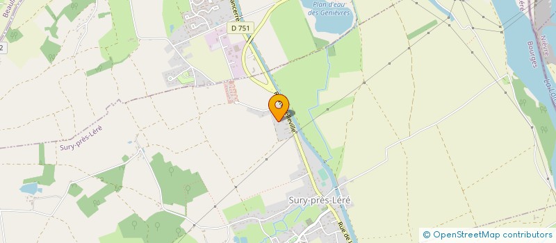 localisation de l'entreprise CHARPENTERIE DUCHEMIN  SURY-PRES-LERE