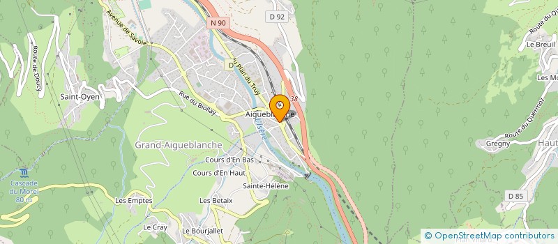 localisation de l'entreprise CHARPENTERIE MENUISERIE RICHEZ - CMR  GRAND-AIGUEBLANCHE