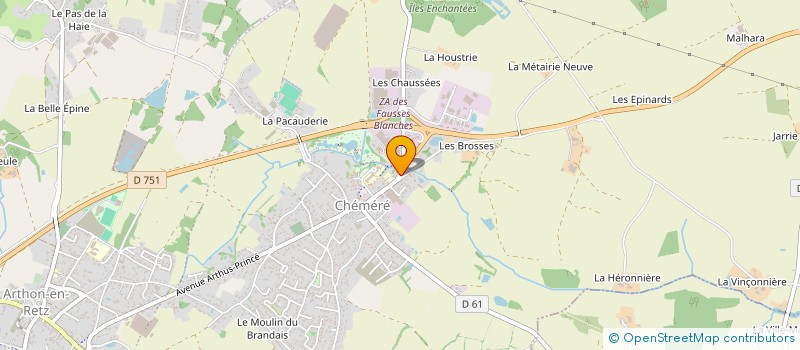 localisation de l'entreprise CHARPENTES BOIS & TRADITIONS  SAINT-HILAIRE-DE-CHALEONS