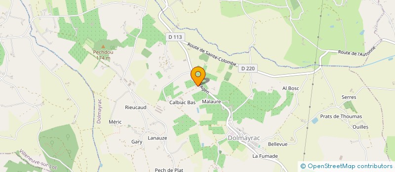 localisation de l'entreprise CHARPENTES COUVERTURES RENOVATION à SAINTE LIVRADE SUR LOT