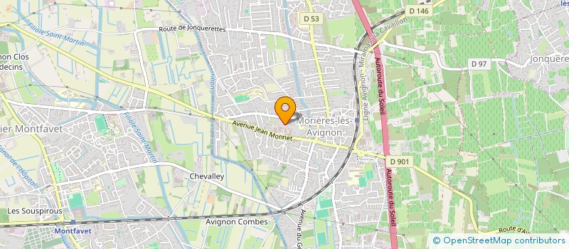 localisation de l'entreprise CHARPENTES COUVERTURES VAUCLUSIENNES à MORIERES-LES-AVIGNON