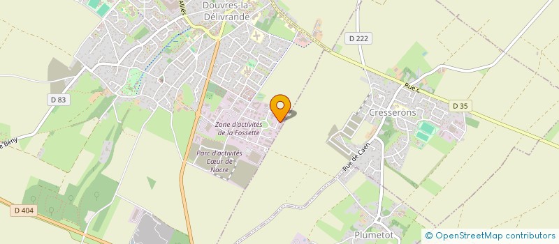 localisation de l'entreprise CHARPENTES DU BESSIN à DOUVRES-LA-DELIVRANDE