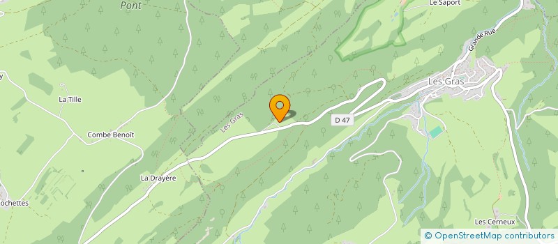 localisation de l'entreprise CHARPENTES DUBOIS  LES GRAS