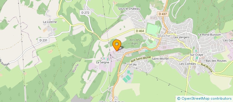 localisation de l'entreprise CHARPENTES ET MAISON BOIS DU DOUBS à MAICHE