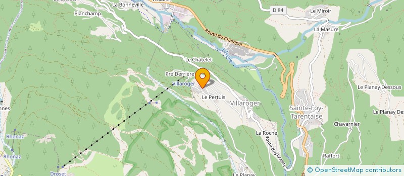 localisation de l'entreprise CHARPENTES ET MENUISERIES DE VICLAIRE  SAINTE-FOY-TARENTAISE