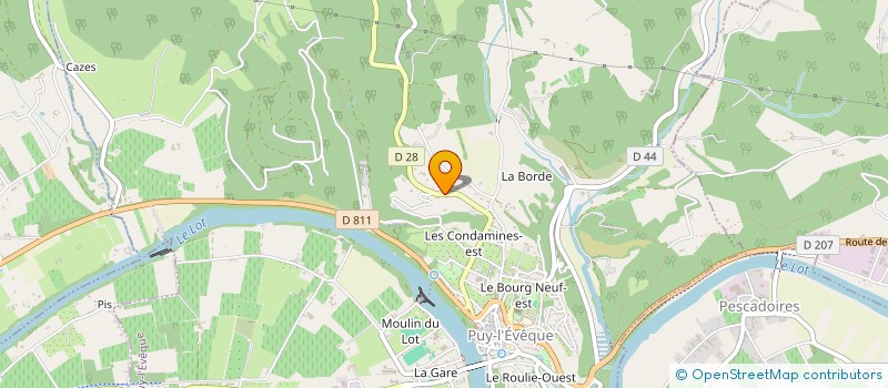 localisation de l'entreprise CHARPENTES EVENO à PUY L'EVEQUE