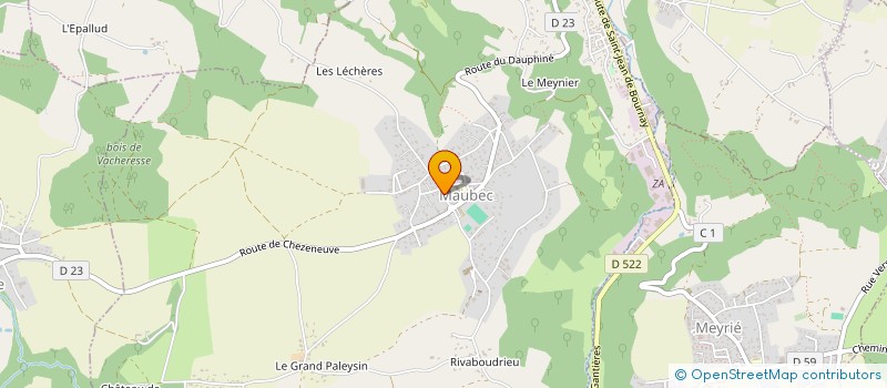 localisation de l'entreprise CHARPENTES FLACHER  MAUBEC