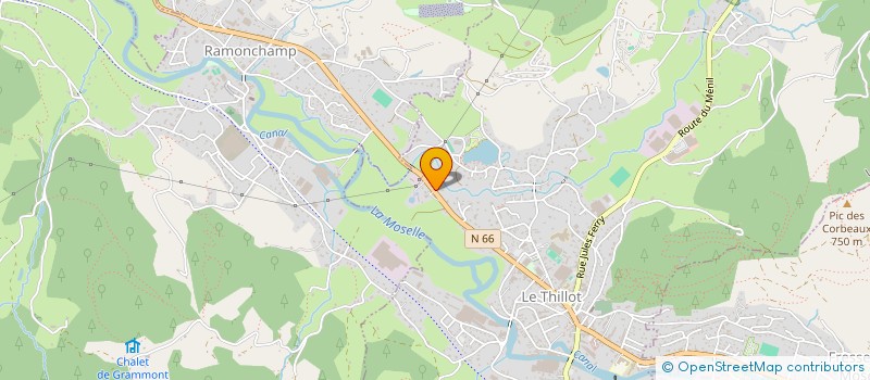 localisation de l'entreprise CHARPENTES GALMICHE  LE THILLOT